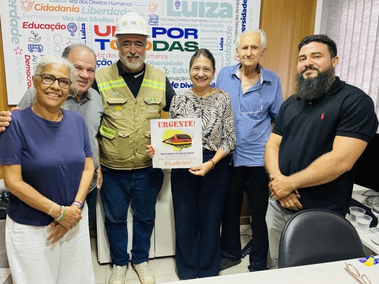 Vereadora Luiza debate reativação da Ferrovia Malha Oeste com comitê técnico