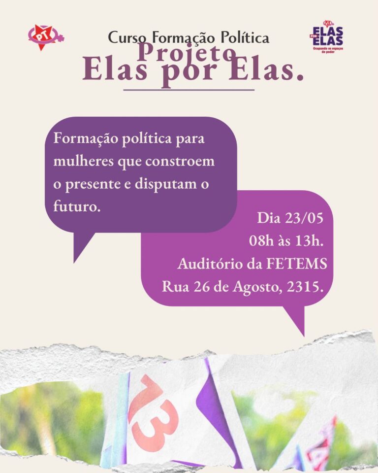 Curso Formação Política Elas Por elas