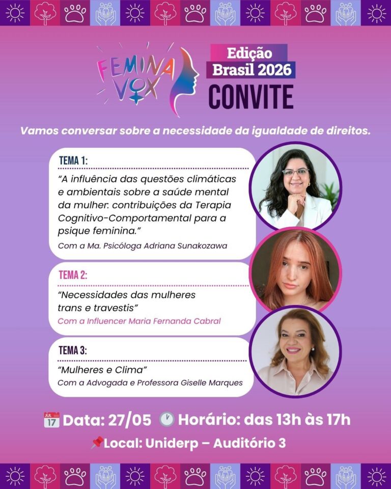Femina Vox convida: Igualdade de Direitos